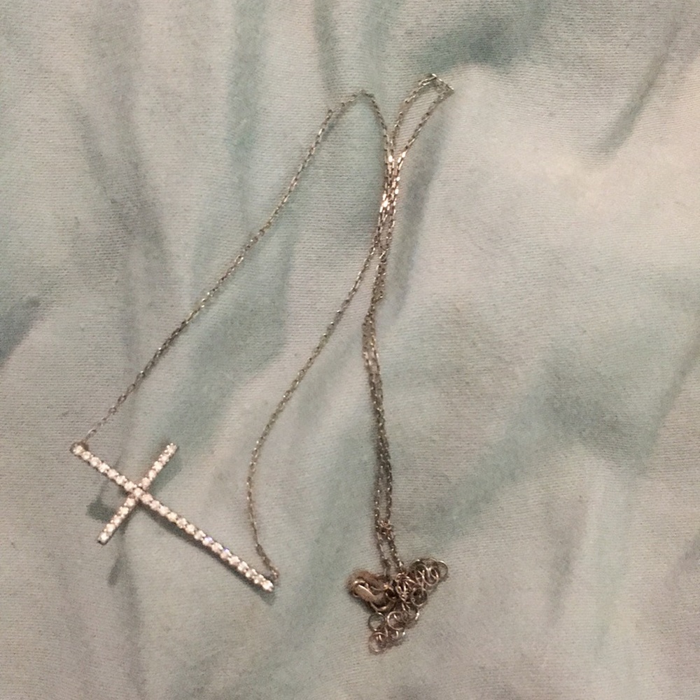 925 cross Diamond necklace